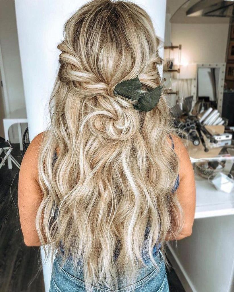 boho wedding hairstyles (31)